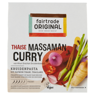 Fairtrade Original Thaise Massaman Curry Kruidenpasta 70 g bij Jumbo