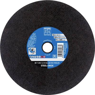 PFERD TOOLS 80 T 230-1,5 H SG LAB HD STEELOX/22,23 66300030 Doorslijpschijf recht 230 mm 25 stuk(s) RVS, Getemperd staal, Gietijzer, Staal, Gegoten staal