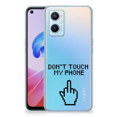 OPPO A96 | OPPO A76 Silicone-hoesje Finger Don't Touch My Phone OPPO A96 | OPPO A76 Silicone-hoesje Finger Don't Touch My Phone