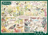 Falcon de luxe The Country Diary 4 Seasons 1000 stukjes - thumbnail
