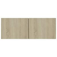 Tv-meubel 80x30x30 cm bewerkt hout sonoma eikenkleurig - thumbnail