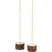Creativ Company Houten staanders, h: 3 cm, d 5 cm, 2 set/ 1 doos - thumbnail
