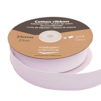 Vaessen Creative • katoenen lint 25mm x 25m wit