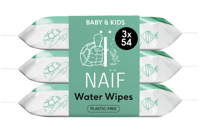 Naif Baby & Kids Water Billendoekjes 3 x 54 stuks - thumbnail