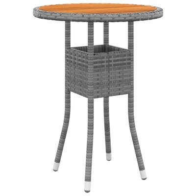 5-delige Loungeset poly rattan grijs - thumbnail