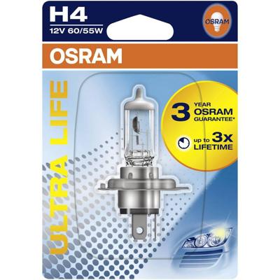 Osram Automotive 4062172395748 Halogeenlamp Ultra Life H4 55/60 W 12 V