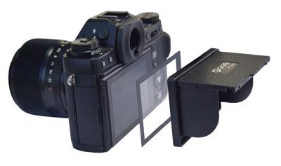 Larmor V screenprotector Fujifilm X-T10, X-T20, X-T100,X-E3,X30 Screen+Shade