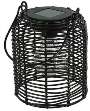 Countryfield solar hanglamp Dara S warm wit, zwart