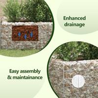 Gabion plantenbak verhoogd 360x90x50 cm staal - thumbnail