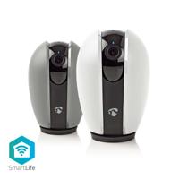 SmartLife Camera voor Binnen - Wi-Fi - Full HD 1080p - Pan tilt - Cloud Opslag (optioneel) / microSD (niet inbegrepen) - Met bewegingssensor - Nachtzicht - Donkergrijs/Wit - thumbnail