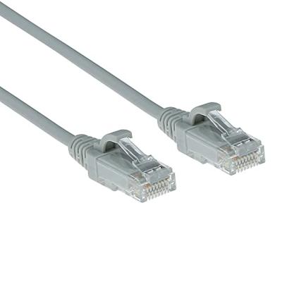 ACT DC9001 LSZH U/UTP CAT6 Datacenter Slimline Patchkabel Snagless | RJ45 connectoren | Grijs | 1 meter