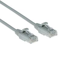 ACT DC9001 LSZH U/UTP CAT6 Datacenter Slimline Patchkabel Snagless | RJ45 connectoren | Grijs | 1 meter - thumbnail