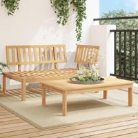 2-delige Loungeset pallet massief acaciahout - thumbnail