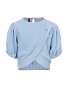 Little Fancy Smock Top Light Blue - thumbnail