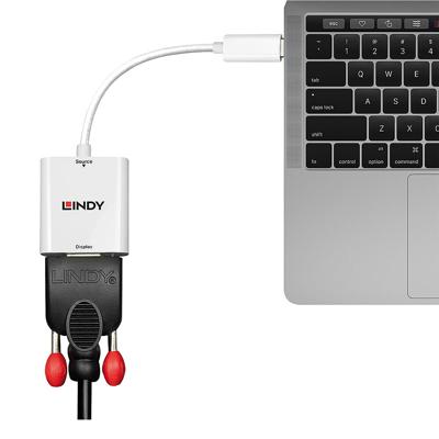 Lindy 43355 video kabel adapter USB Type-C VGA (D-Sub) Wit