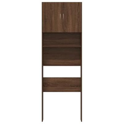 Wasmachinekast 64x24x190 cm bewerkt hout bruin eikenkleurig Wasmachinekast 64x24x190 cm bewerkt hout bruin eikenkleurig
