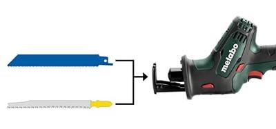 Metabo SSE 18 LTX Compact Accu-reciprozaag 602266890 Zonder accu
