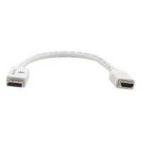 DisplayPort naar HDMI Kabel Kramer DP - HDMI 0.3m Wit 30 cm 300 cm - thumbnail