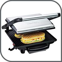 Tefal gc241d multifunctionele panini grill 2000w zwart/rvs - thumbnail