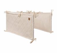 Jollein boxbumper Check Knit Oatmeal - thumbnail