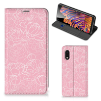 Samsung Xcover Pro Smart Cover White Flowers - thumbnail