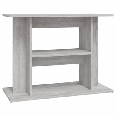 Aquariumstandaard 80x35x60 cm bewerkt hout grijs sonoma - thumbnail