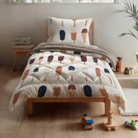 Zelesta Zelesta Pure Kids Katoenen Kinderdekbed 140x200 - Zonder Overtrek - Wasbaar met Vaste Overtrek Gelato - thumbnail