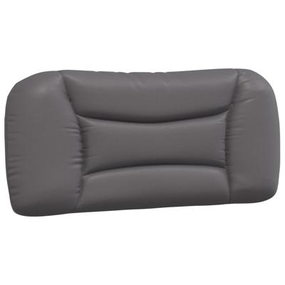 Bedframe met LED-verlichting kunstleer grijs 90x200 cm - thumbnail
