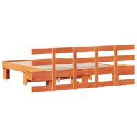 Bedframe met lade Bruin 140 x 190 cm - thumbnail