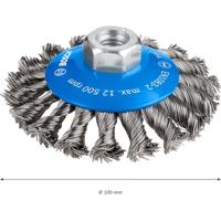 Bosch Accessoires Kegelborstel 100 mm, 0,5 mm, 12500 U/ min, 12 mm, 14 1st - 2608622011 - thumbnail