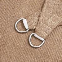 Zonnezeil 160 g/m 3/4x2 m HDPE taupe - thumbnail