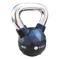 Sveltus Kettlebell Diamond 6 Kg Staal/polyurenthaan Zwart - thumbnail