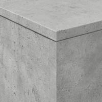 Salontafel met LED-verlichting 50x50x40 cm betongrijs - thumbnail