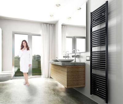 Calor Elara designradiator mat zwart 182x60cm 1067W Calor Elara designradiator mat zwart 182x60cm 1067W