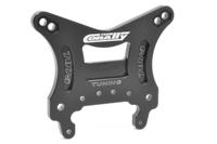 Team Corally - Shock Tower - Asuga XLR - Front - Swiss Made 7075 T6 - 5mm - Hard Anodised - Black - Made In Italy - thumbnail