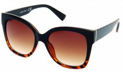 Kost zonnebril 21 003 dames wayfarer gradiënt zwart/bruin Kost zonnebril 21 003 dames wayfarer gradiënt zwart/bruin