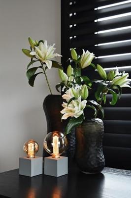 LED Glassfiber Globe Lamp G95 220-240V 3,5W 120lm E27 goud 1800K dimbaar Calex - Calex