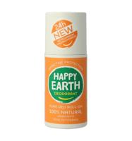 Happy Earth Pure deo roll-on rose petitgrain 75 Milliliter - thumbnail