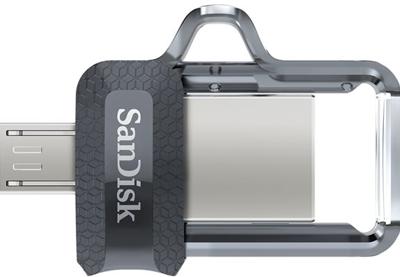 Sandisk Ultra Dual m3.0 USB flash drive 64 GB USB Type-A / Micro-USB 3.2 Gen 1 (3.1 Gen 1) Zwart, Zilver, Transparant Sandisk Ultra Dual m3.0 USB flash drive 64 GB USB Type-A / Micro-USB 3.2 Gen 1 (3.1 Gen 1) Zwart, Zilver, Transparant