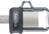Sandisk Ultra Dual m3.0 USB flash drive 64 GB USB Type-A / Micro-USB 3.2 Gen 1 (3.1 Gen 1) Zwart, Zilver, Transparant - thumbnail