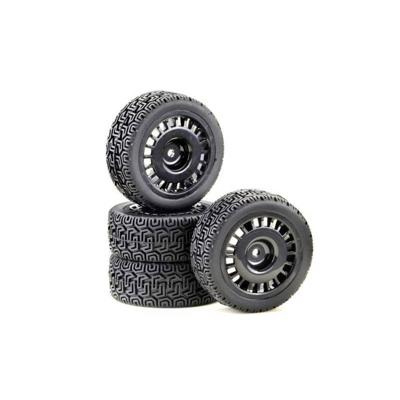 Absima 1/10 Wheel Set "Rally Winded Design" black (4)