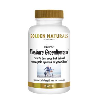 Golden Naturals Vloeibare Groenlipmossel Capsules Golden Naturals Vloeibare Groenlipmossel Capsules