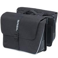 Basil Dubble fietstas forte mik 35 liter 15 x 38 x 30 cm - zwart - thumbnail