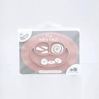 Alles-in-een Mini-placemat met bord van EZPZ van siliconen roze - thumbnail