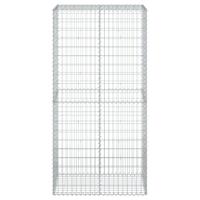 Schanskorf 100x50x200 cm gegalvaniseerd ijzer zilverkleurig - thumbnail