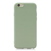 Frosted TPU beschermhoes voor iPhone 6plus/6Splus (PEA Green) - thumbnail