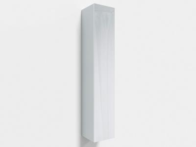 Kolomkast KAYLA 1 deur 160 cm wit/hoogglans wit