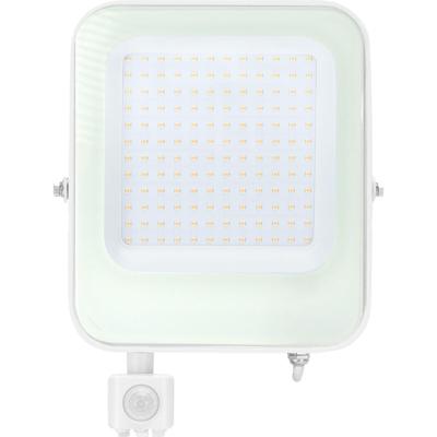 LED Bouwlamp 100W met Bewegingssensor - 4000K Natuurlijk Wit - IP65 Waterdicht