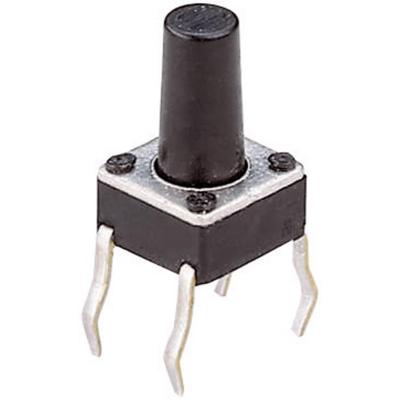 Weltron T604 Druktoets 24 V/DC 0.05 A 1x uit/(aan) Moment (l x b x h) 6 x 6 x 9.5 mm 1 stuk(s)