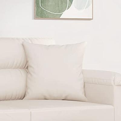 VidaXL Sierkussens 2 st 40x40 cm microvezelstof beige VidaXL Sierkussens 2 st 40x40 cm microvezelstof beige